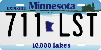 MN license plate 711LST