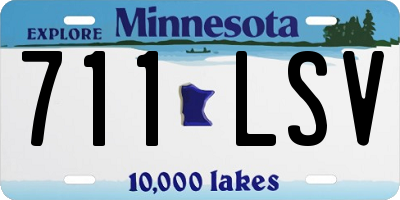 MN license plate 711LSV