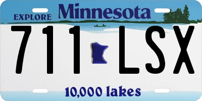 MN license plate 711LSX