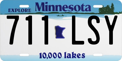 MN license plate 711LSY