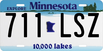 MN license plate 711LSZ