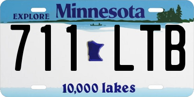 MN license plate 711LTB
