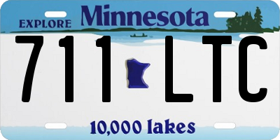 MN license plate 711LTC