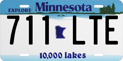 MN license plate 711LTE