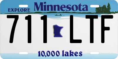 MN license plate 711LTF