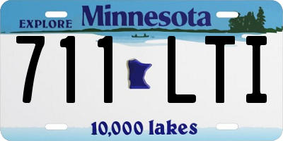 MN license plate 711LTI