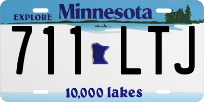 MN license plate 711LTJ
