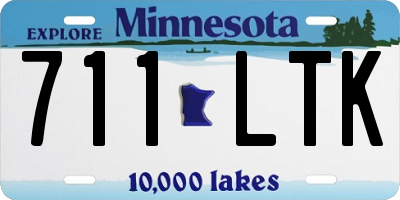 MN license plate 711LTK