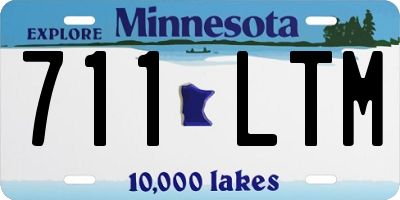 MN license plate 711LTM