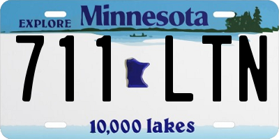MN license plate 711LTN