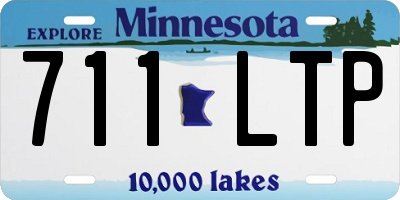 MN license plate 711LTP