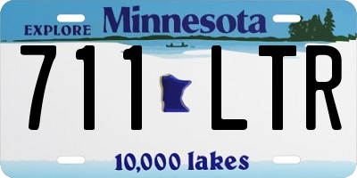 MN license plate 711LTR