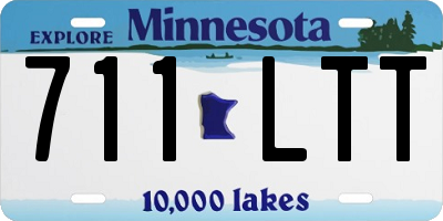 MN license plate 711LTT