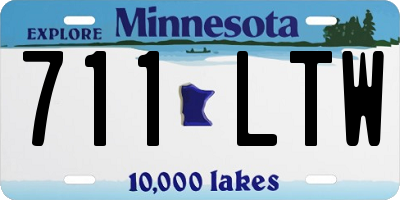 MN license plate 711LTW