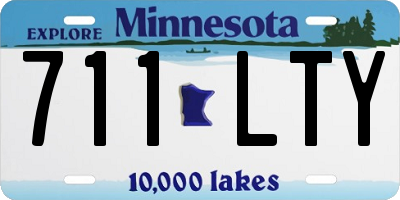 MN license plate 711LTY