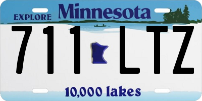 MN license plate 711LTZ