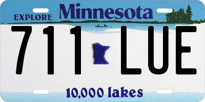 MN license plate 711LUE