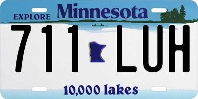 MN license plate 711LUH