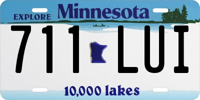 MN license plate 711LUI