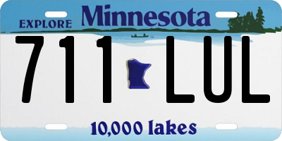 MN license plate 711LUL