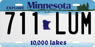 MN license plate 711LUM
