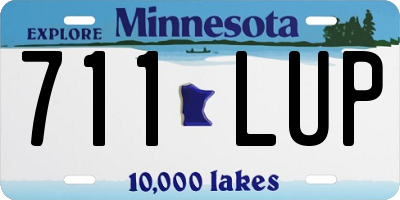 MN license plate 711LUP