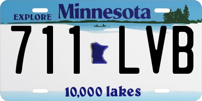 MN license plate 711LVB