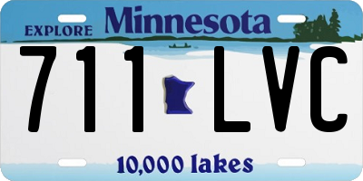 MN license plate 711LVC
