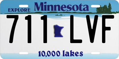 MN license plate 711LVF