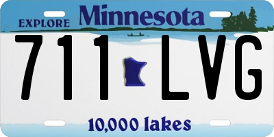 MN license plate 711LVG