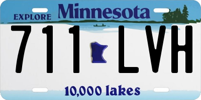 MN license plate 711LVH