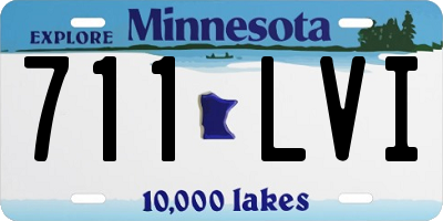 MN license plate 711LVI