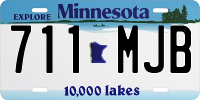 MN license plate 711MJB