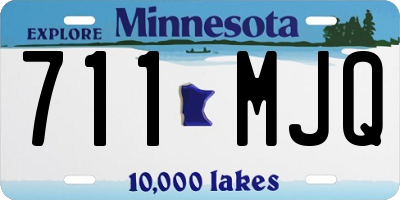 MN license plate 711MJQ