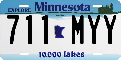 MN license plate 711MYY