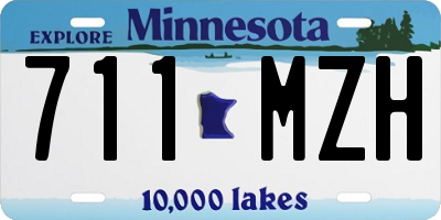 MN license plate 711MZH
