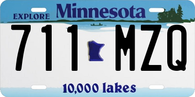 MN license plate 711MZQ