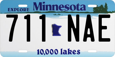 MN license plate 711NAE