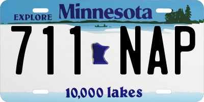 MN license plate 711NAP