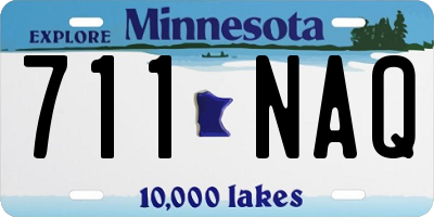 MN license plate 711NAQ