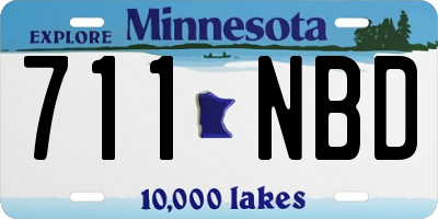 MN license plate 711NBD