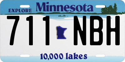 MN license plate 711NBH
