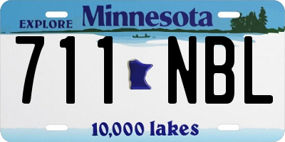 MN license plate 711NBL