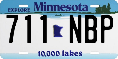MN license plate 711NBP