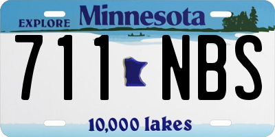 MN license plate 711NBS