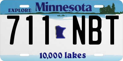 MN license plate 711NBT