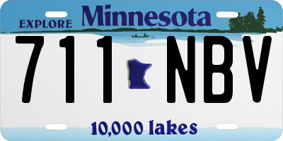 MN license plate 711NBV