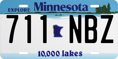 MN license plate 711NBZ