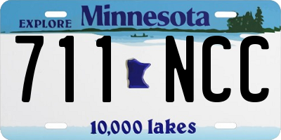 MN license plate 711NCC