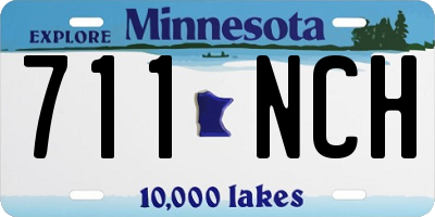 MN license plate 711NCH